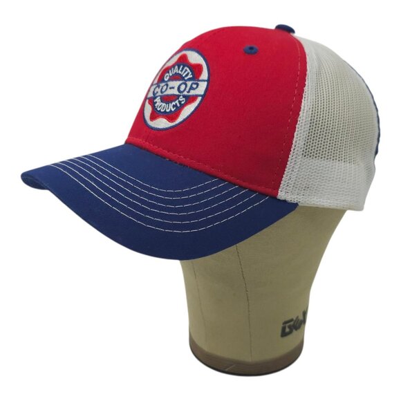 Quality Co-Op Products Mesh Snapback Cap Trucker Baseball Logo Patch Farming Hat - Picture 2 of 14